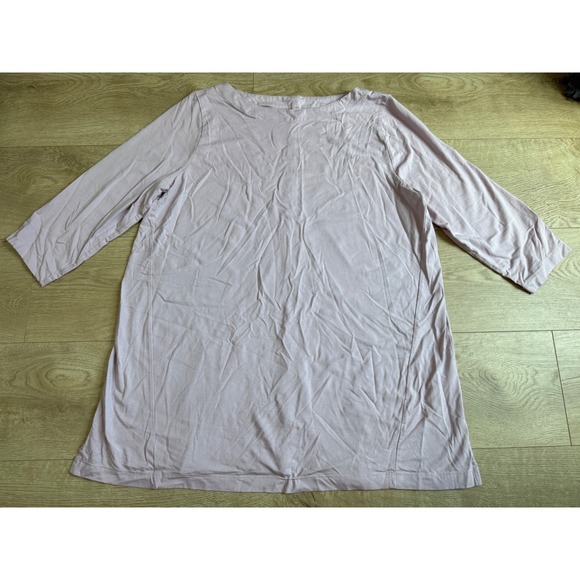 J. Jill Tops - EUC Womens J Jill Luxe supima 3/4 sleeve tunic top muted pink‎ stretch size L